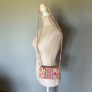 Vera Bradley Wallet Womens Capri Melon Paisley Quilted Cotton TriFold Retired